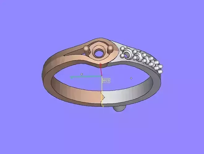 Jewellery ring with stones 