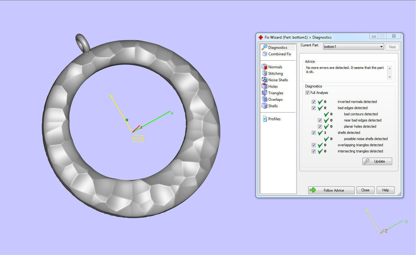 Stone earrings 3D print model_6