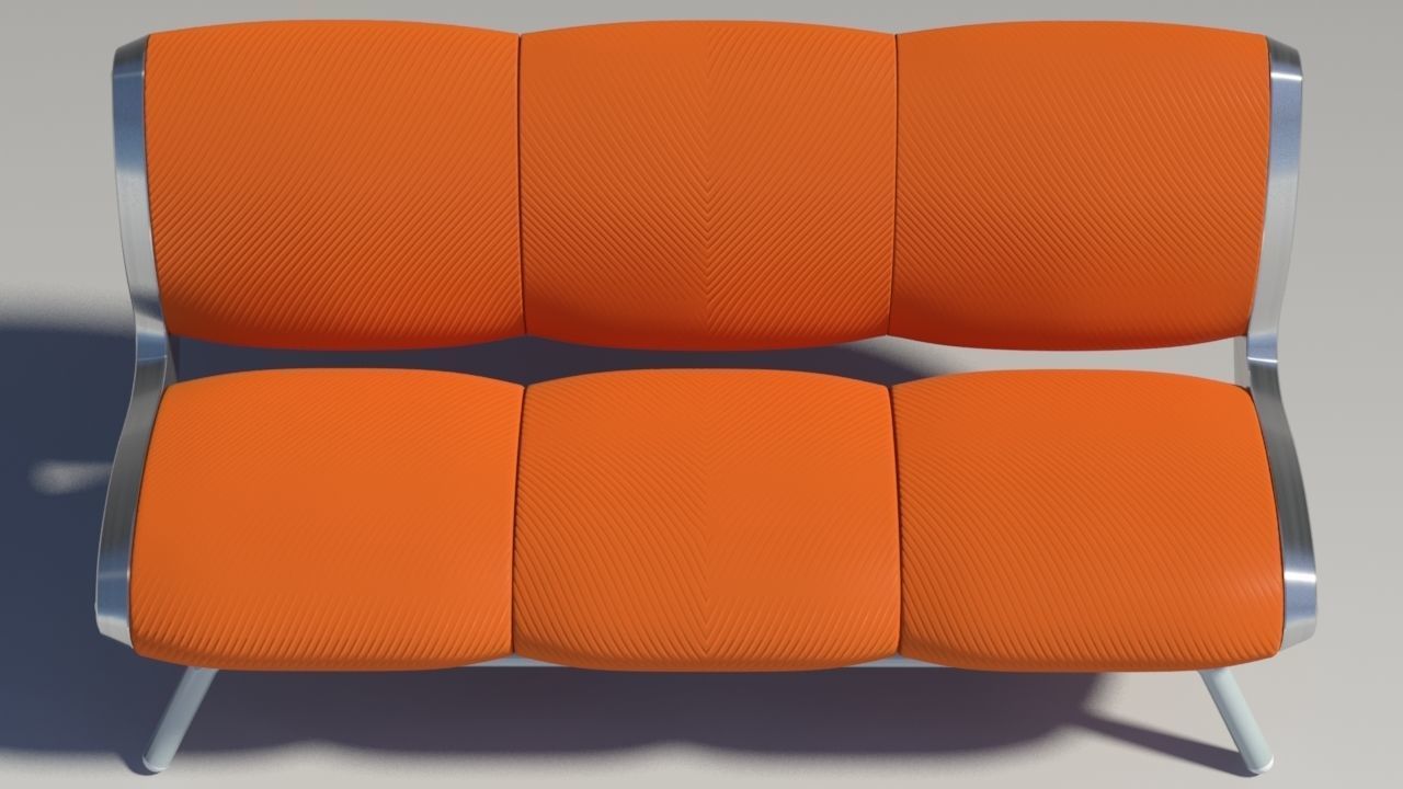 Gluon sofa 3 pillow 3D model_4
