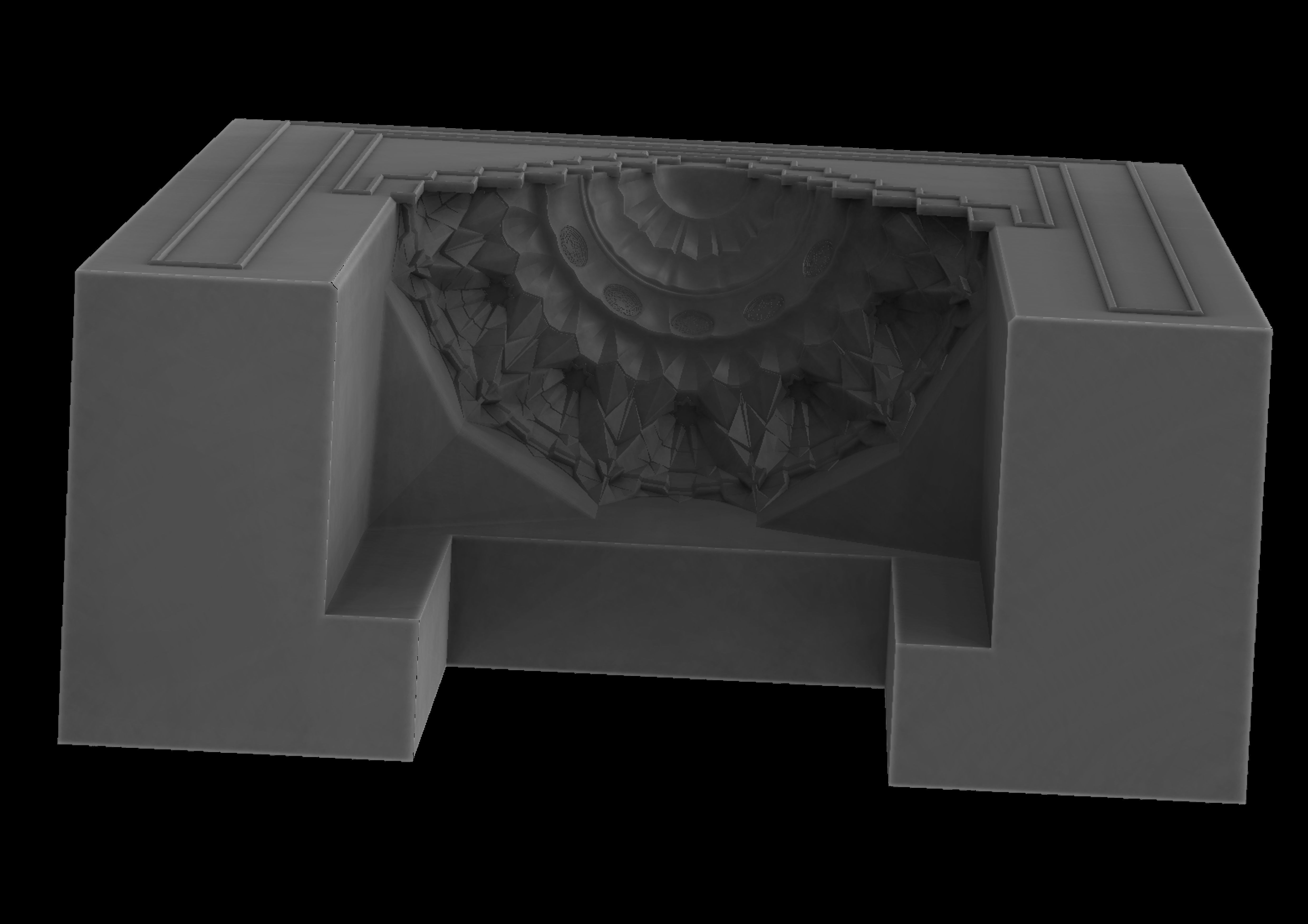 muqarnas gate 3D model_3