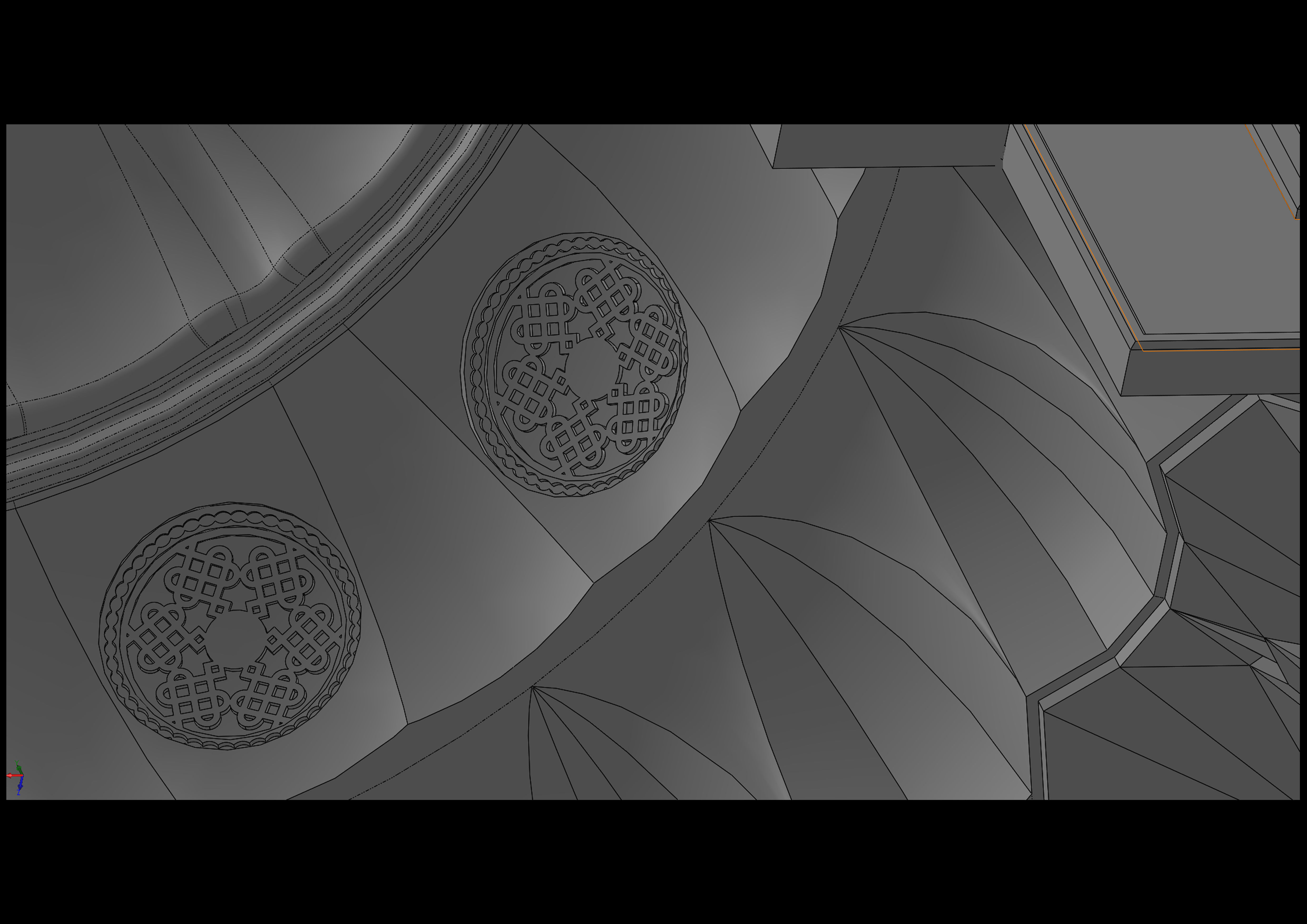 muqarnas gate 3D model_5