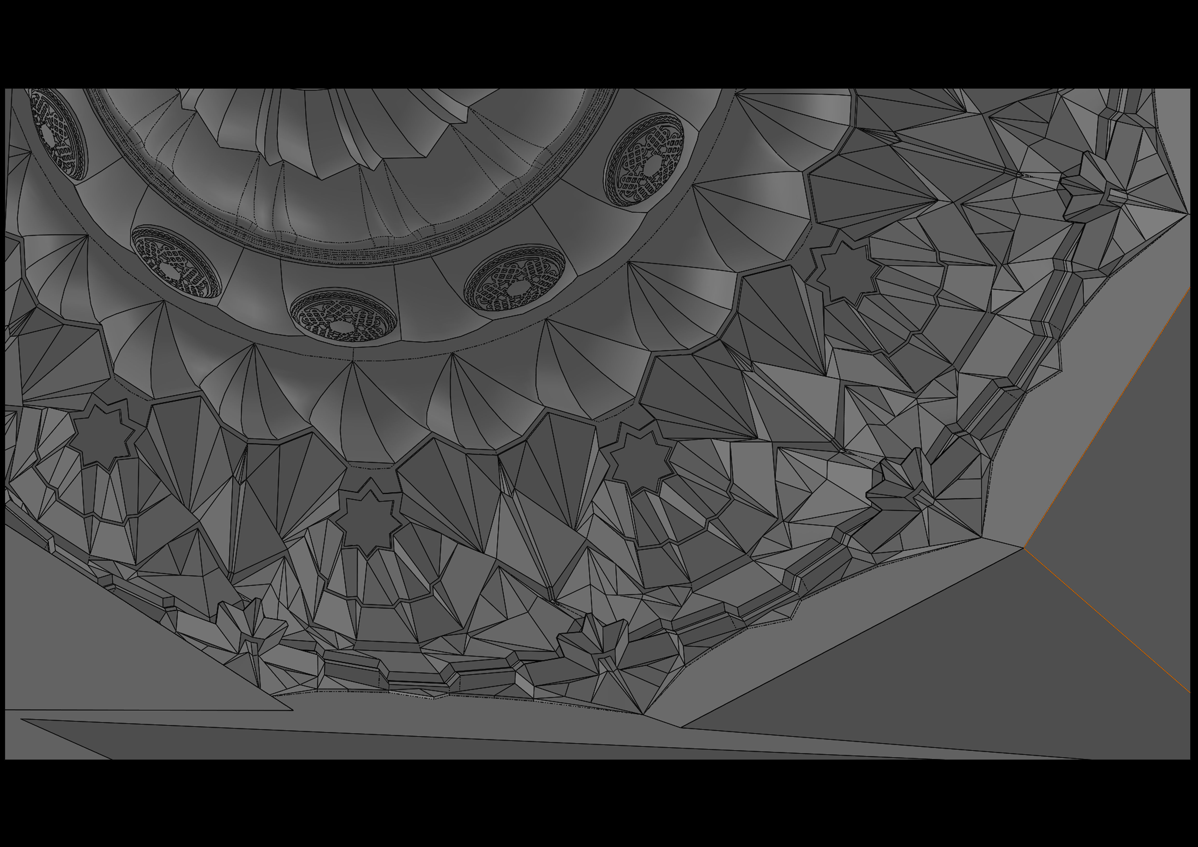 muqarnas gate 3D model_7