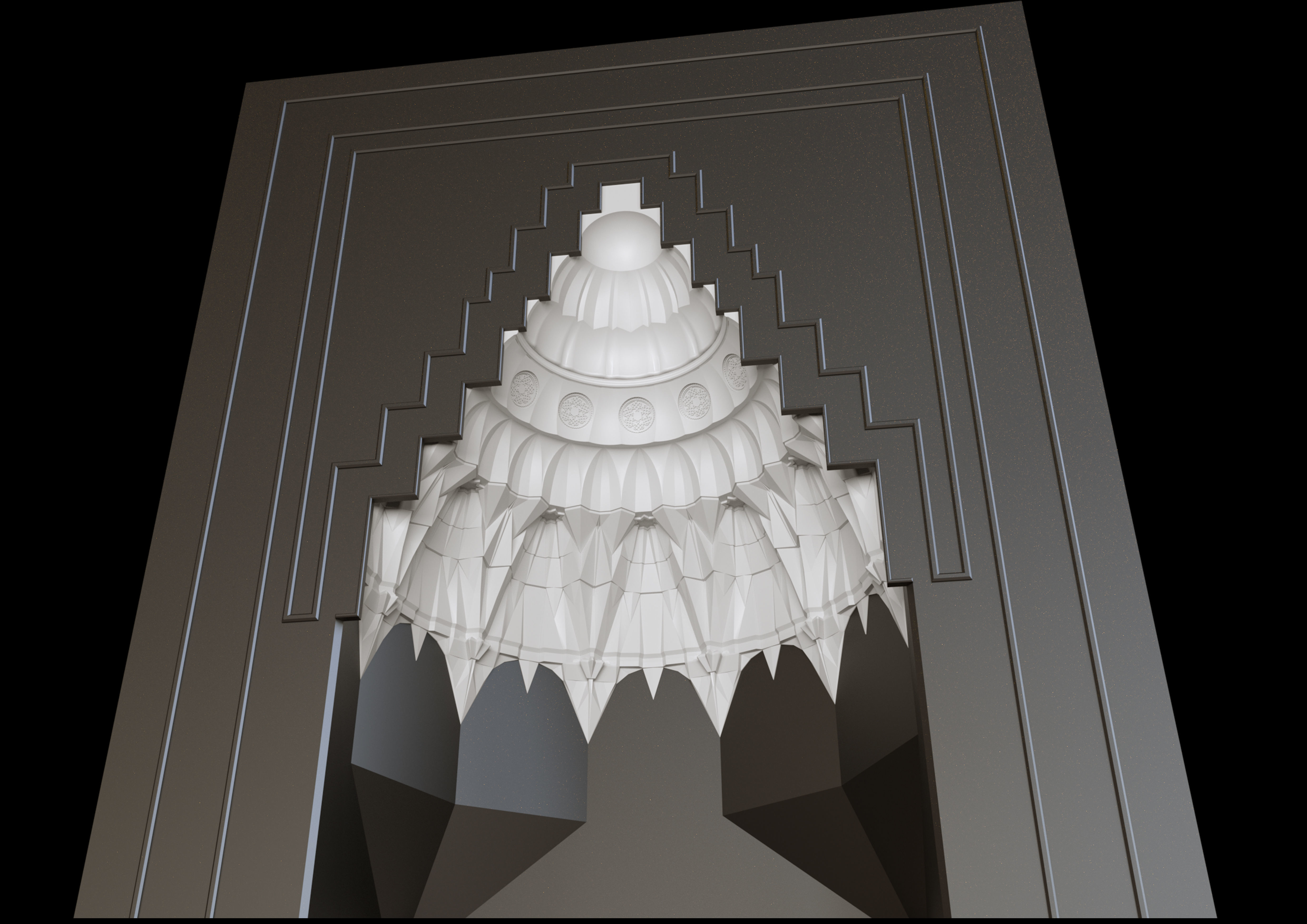 muqarnas gate 3D model_1