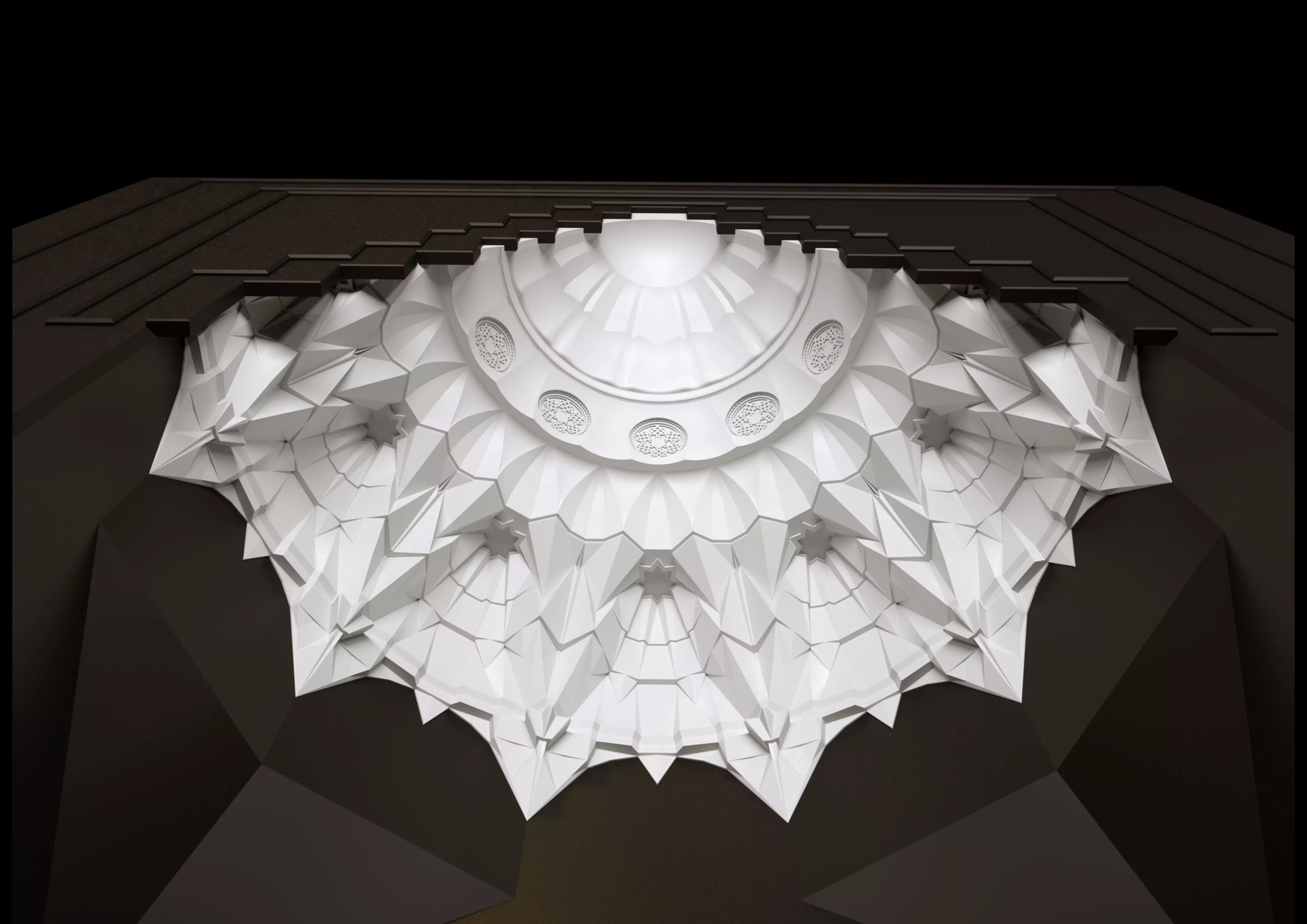 muqarnas gate 3D model_0