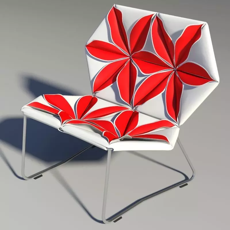 Antibodi flower chair 3D model_0