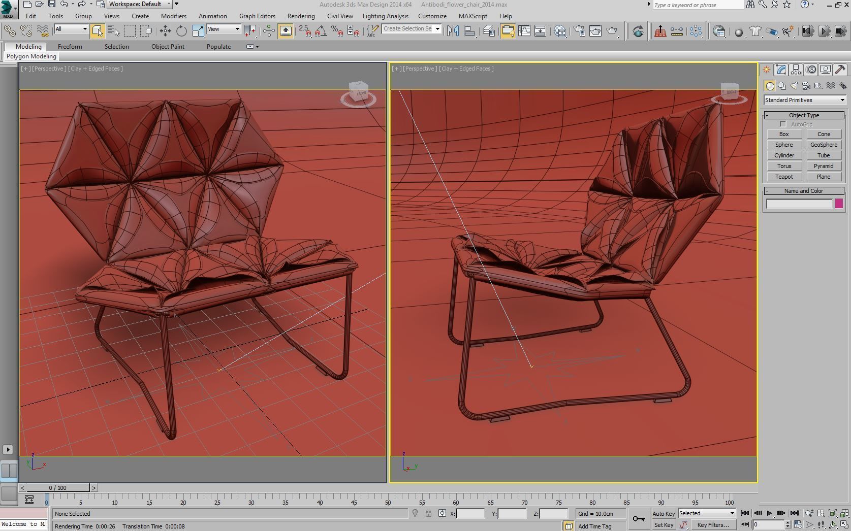 Antibodi flower chair 3D model_6