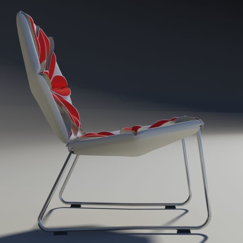 Antibodi flower chair 3D model_2
