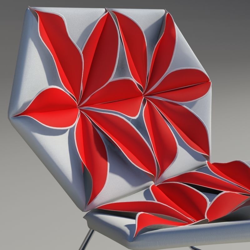 Antibodi flower chair 3D model_3