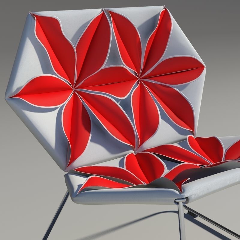 Antibodi flower chair 3D model_5