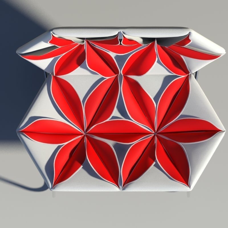 Antibodi flower chair 3D model_4