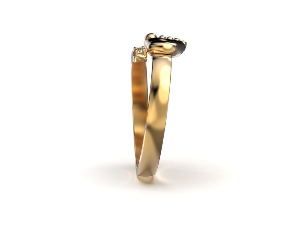 Baby foot ring 3D print model_4