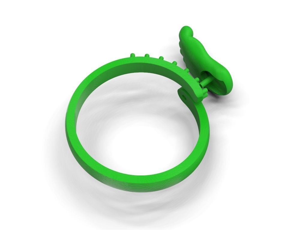 Baby foot ring 3D print model_8