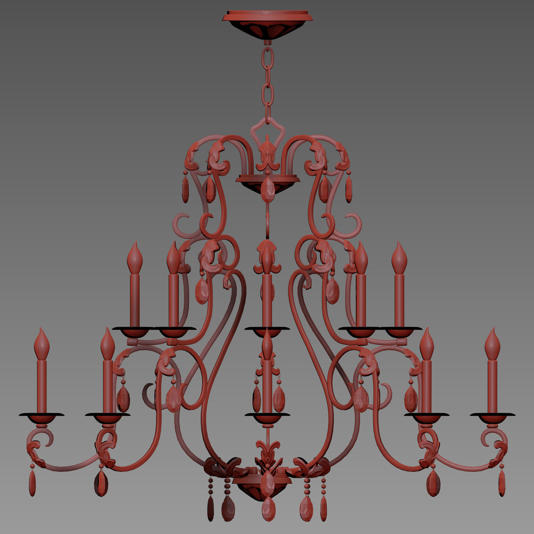 Silver Leaf Carlton 3D model_3