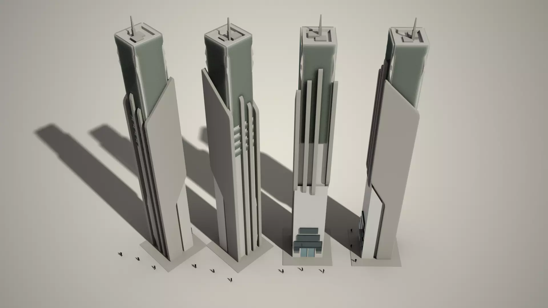 Iso Tower04 Low-poly 3D model_0
