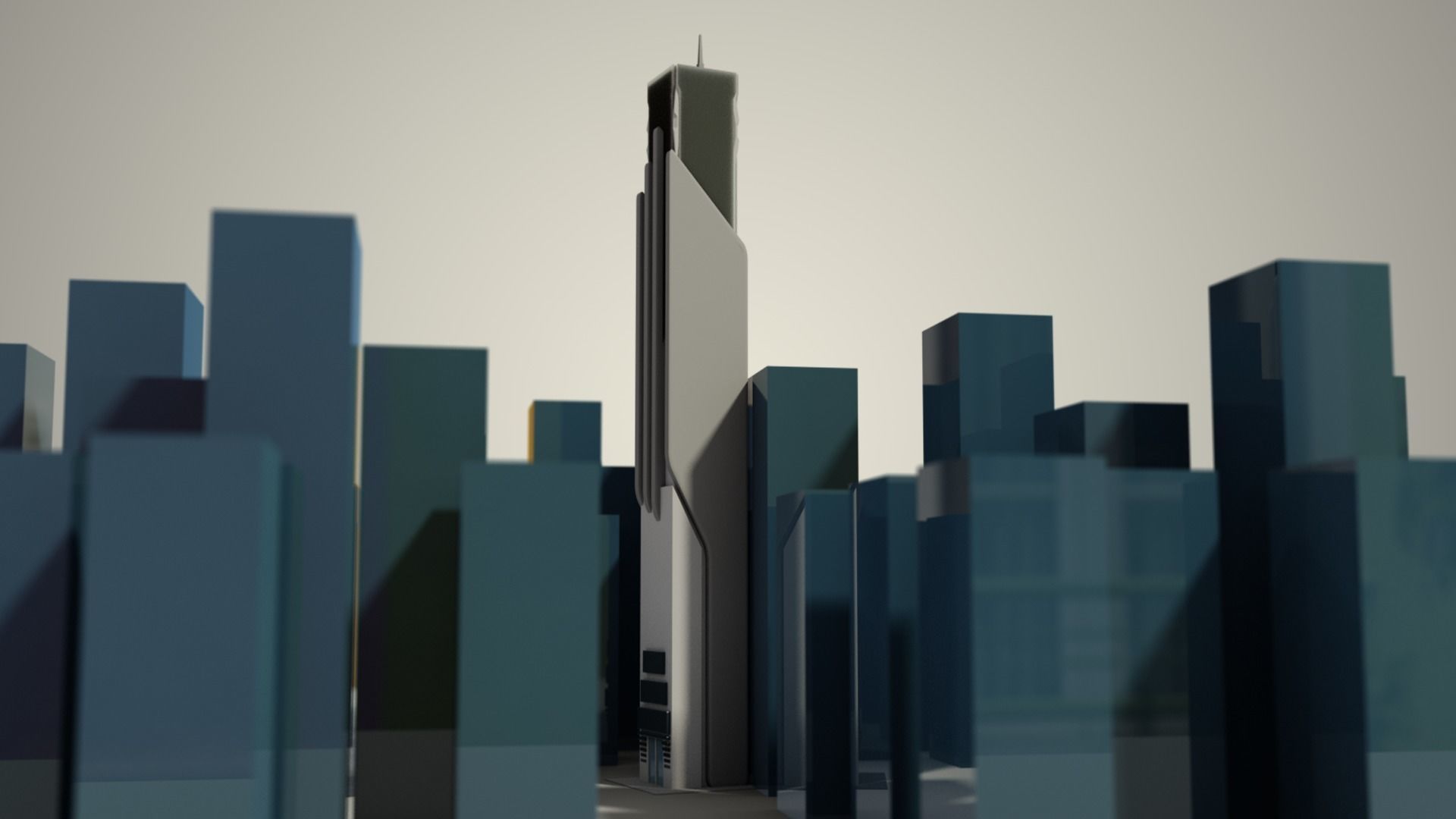 Iso Tower04 Low-poly 3D model_4