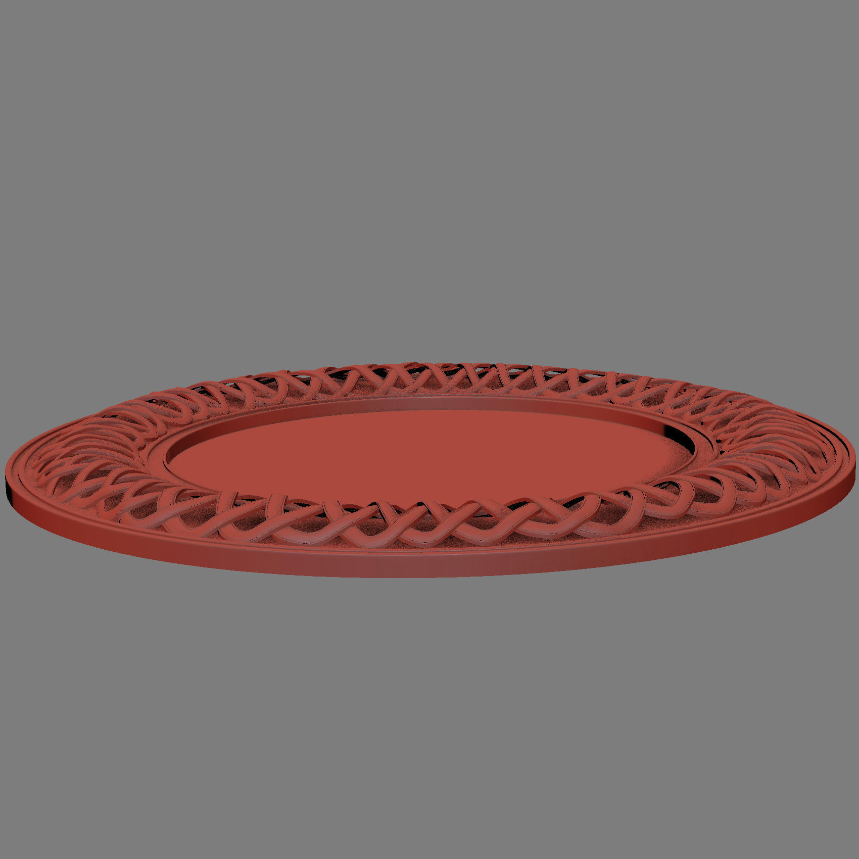 Oval Mirror 3D model_7