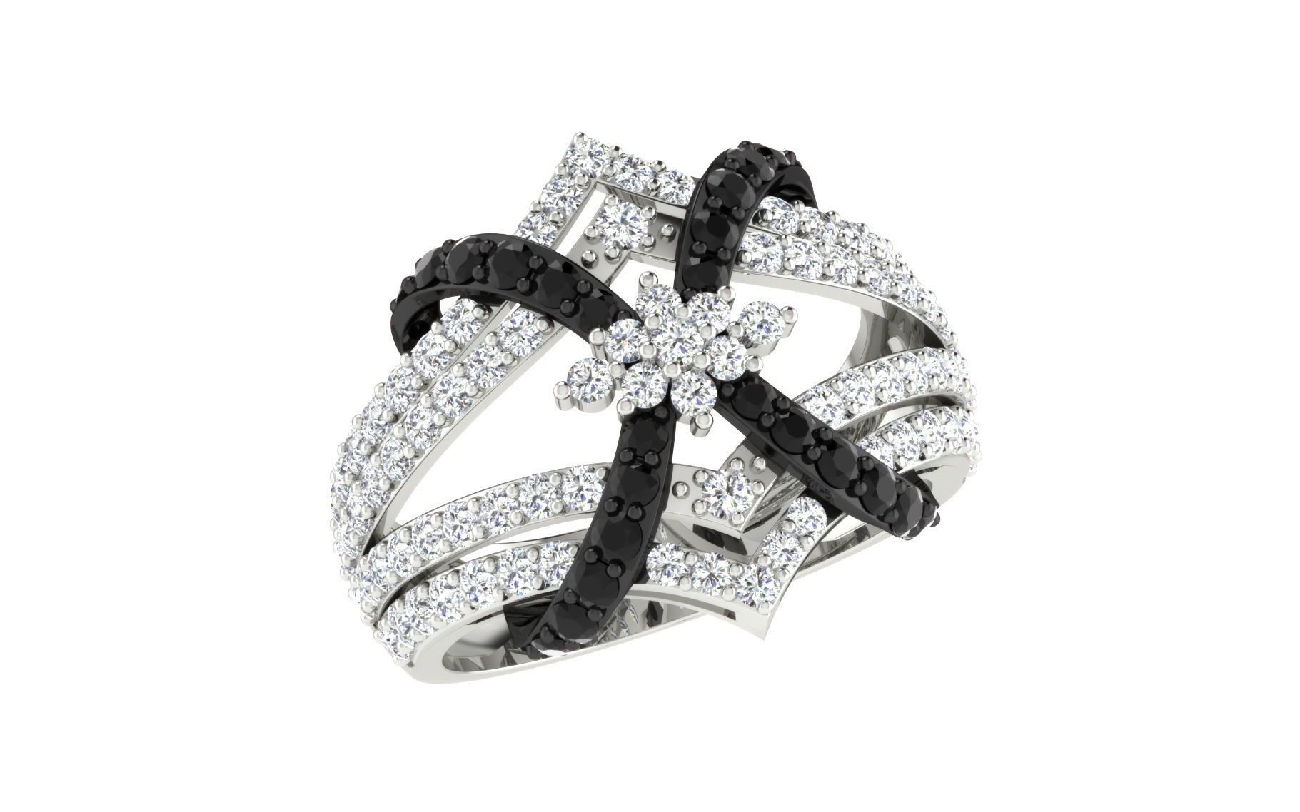 50 Bulk cocktail antique women ring 3dm stl print 3D print model_2