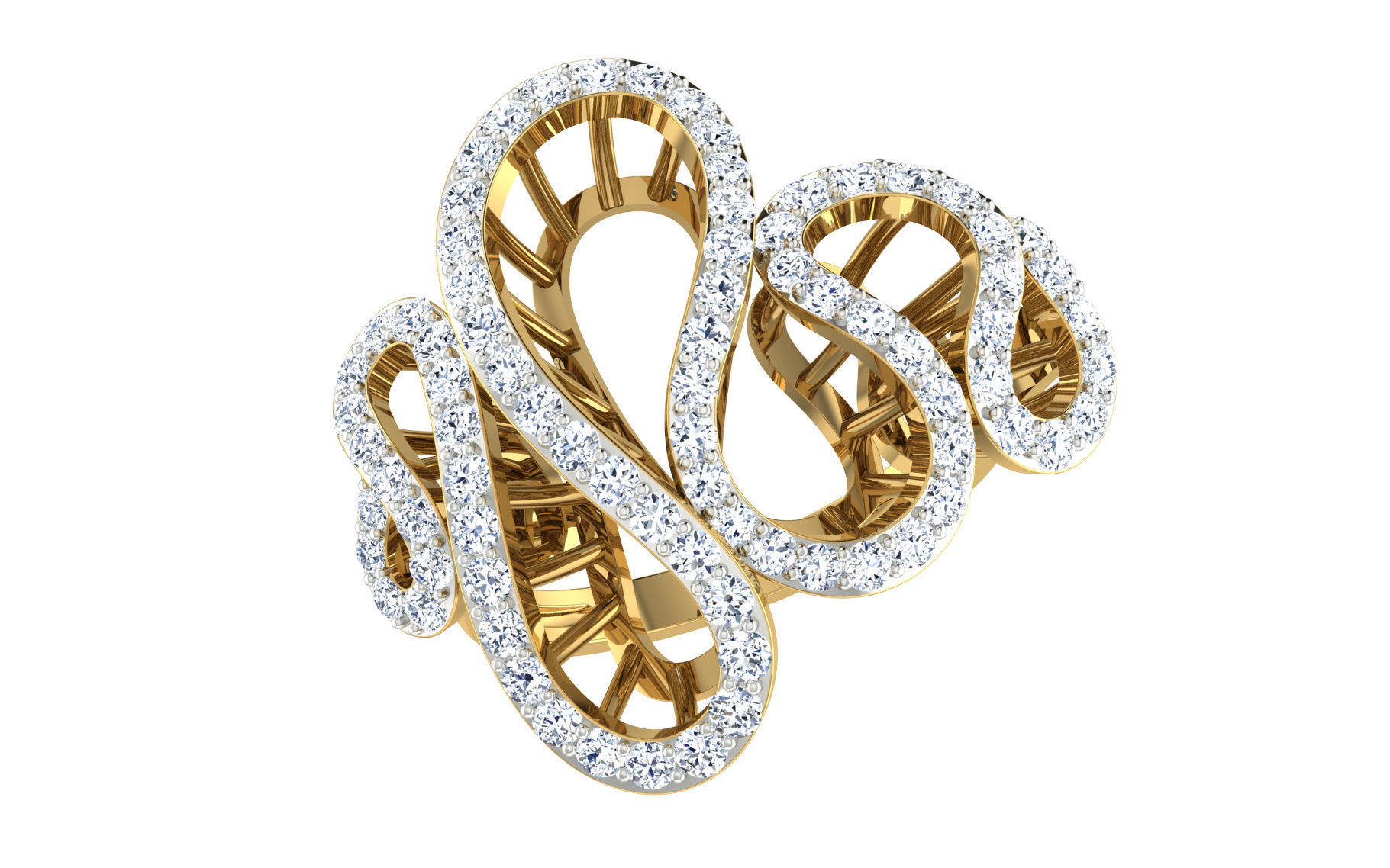 50 Bulk cocktail antique women ring 3dm stl print 3D print model_25