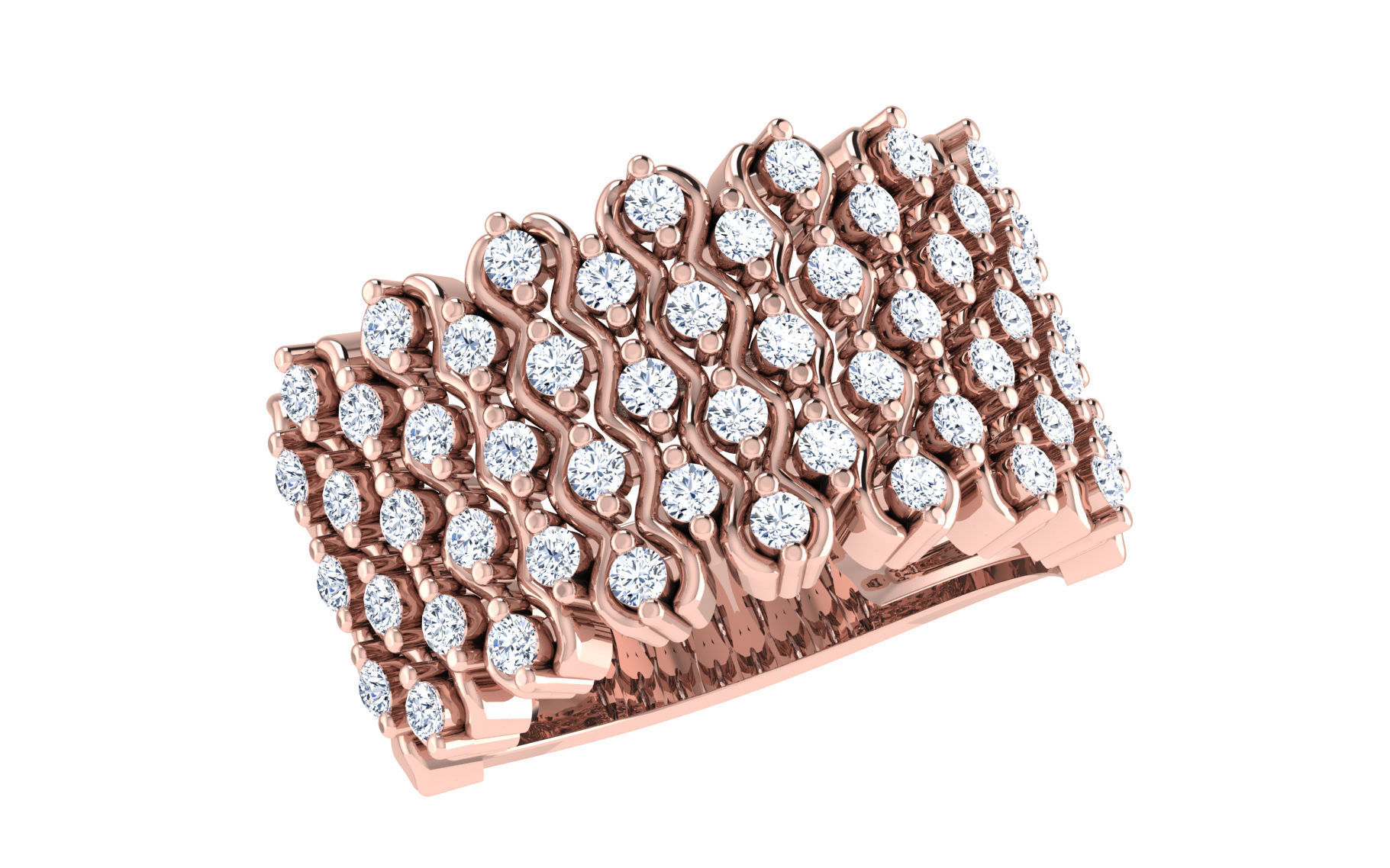 50 Bulk cocktail antique women ring 3dm stl print 3D print model_32