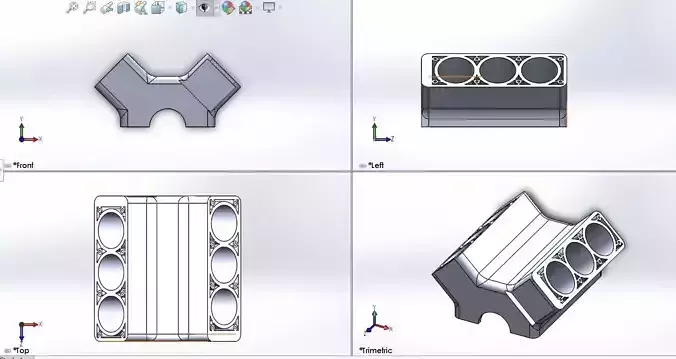 engine block 3D print model