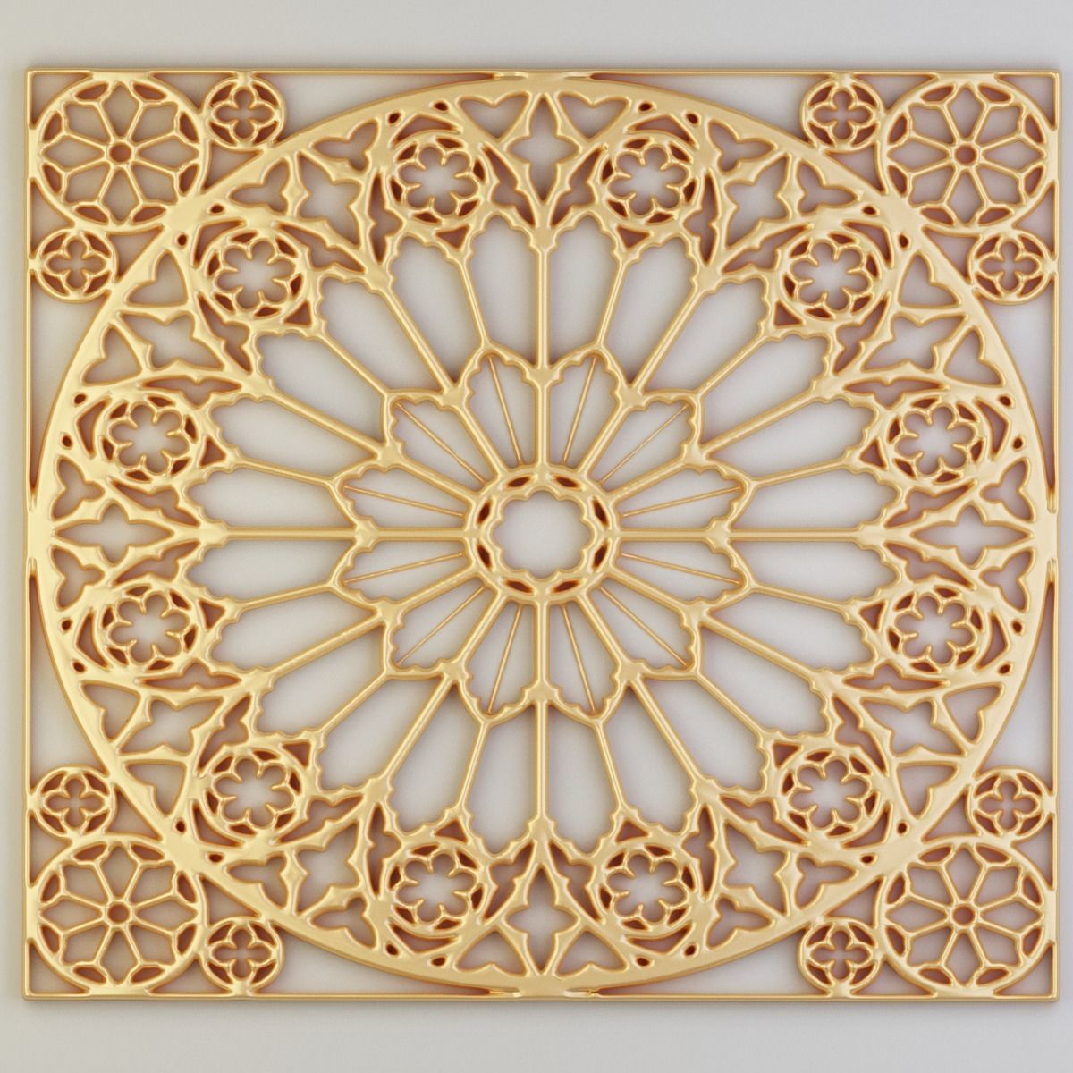 stained glass 14 pieces 3D model_14