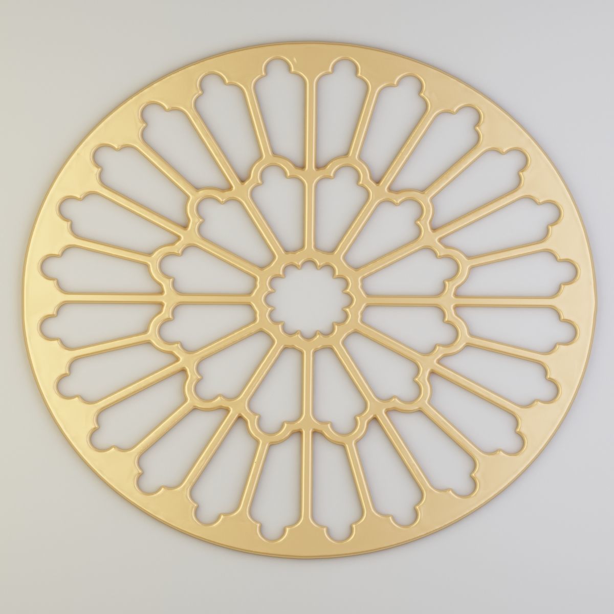 stained glass 14 pieces 3D model_1