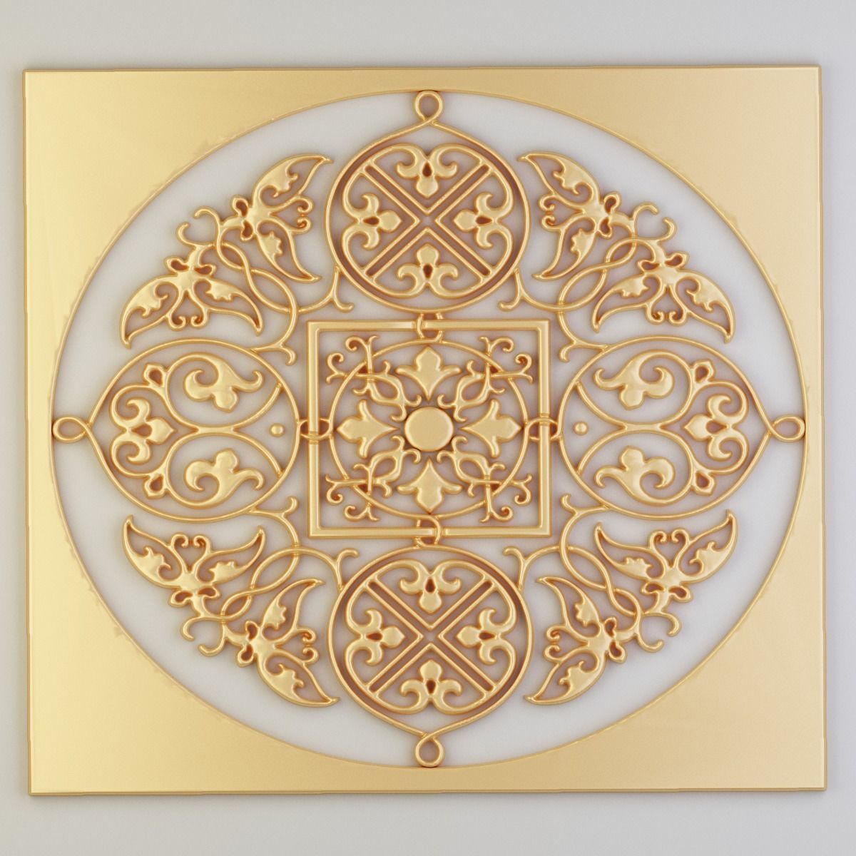 stained glass 14 pieces 3D model_13