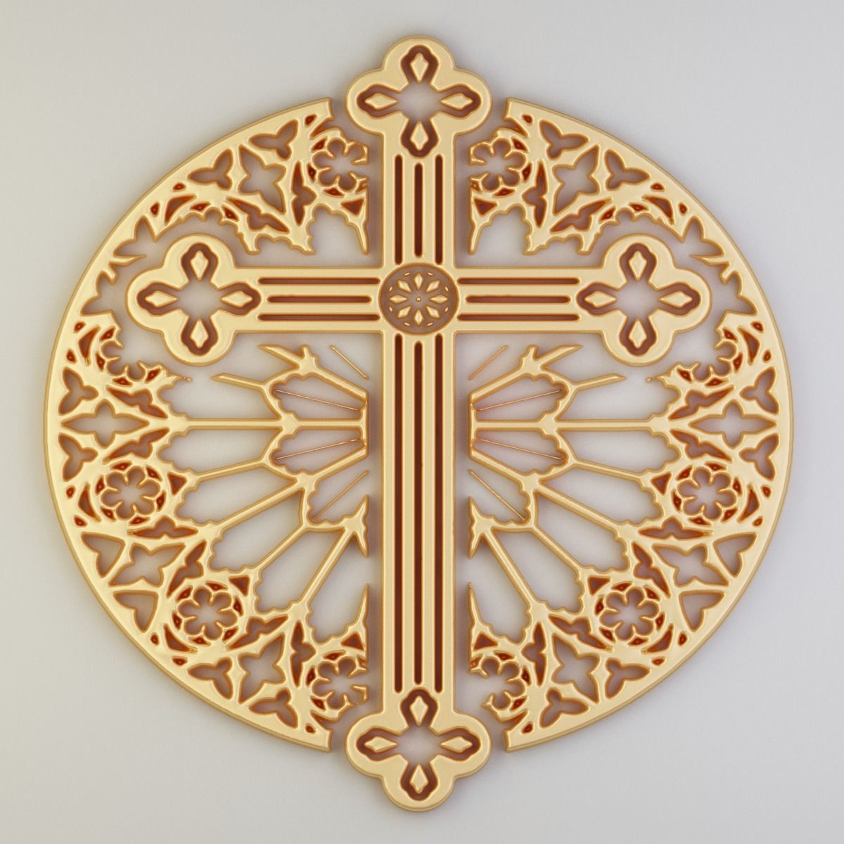 stained glass 14 pieces 3D model_11