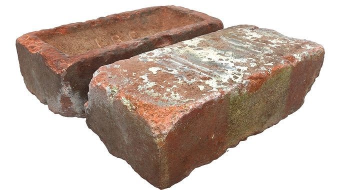 Ultra realistic Old Brick Scan 8k HD  Low-poly 3D model