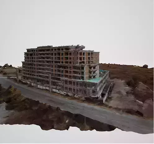 Block of flats near Malinov street 3D model