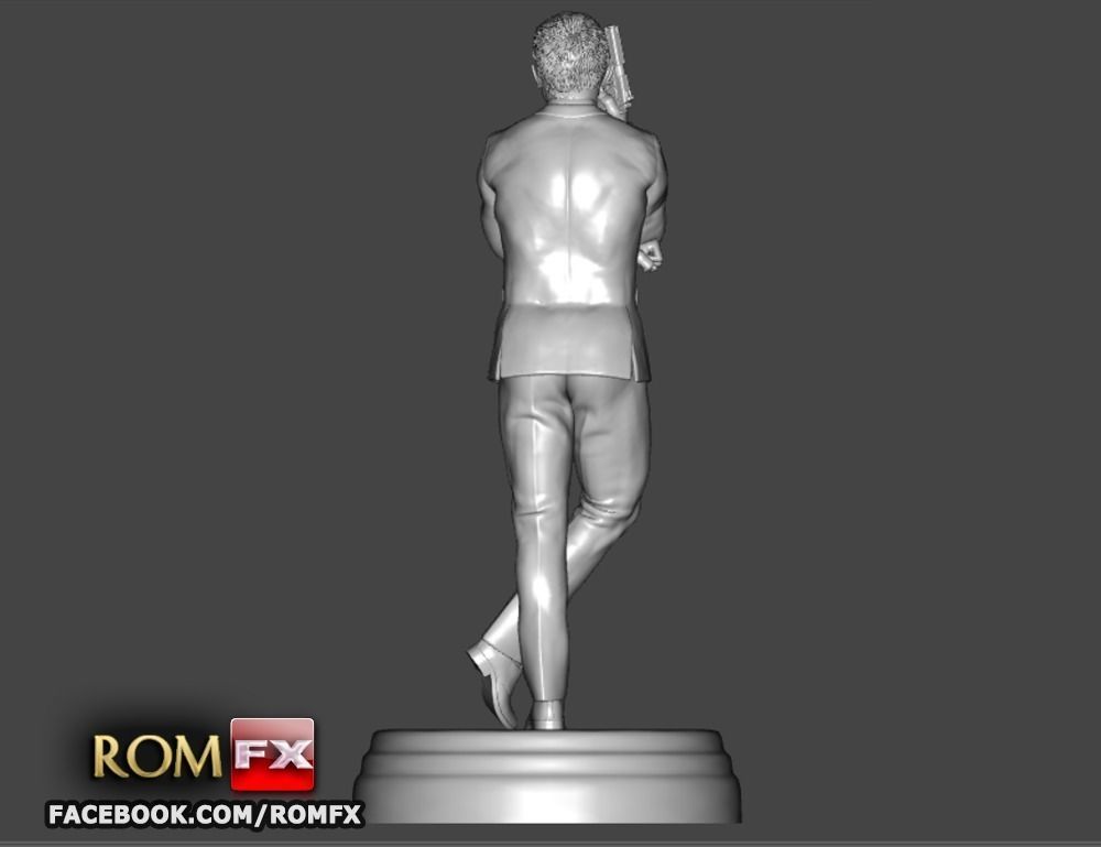 007 James Bond Daniel Craig - Printable Figure 3D print model_5