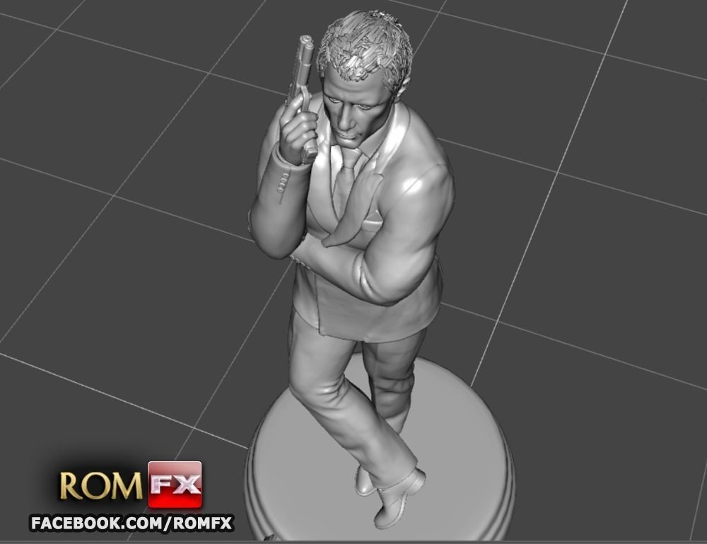 007 James Bond Daniel Craig - Printable Figure 3D print model_12