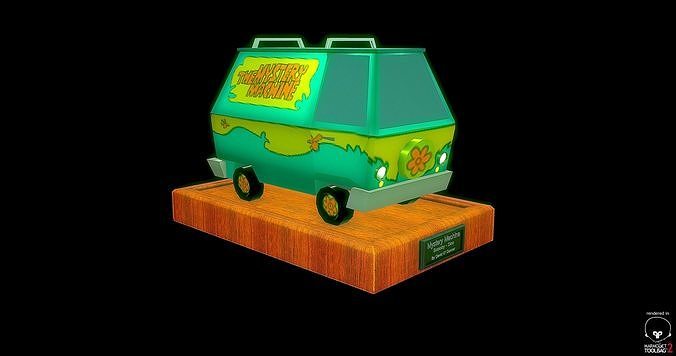 Mystery Machine Low-poly 3D model
