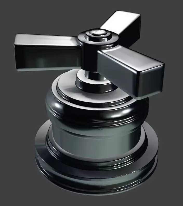 Cross handles 3D model_0