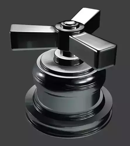 Cross handles 3D model