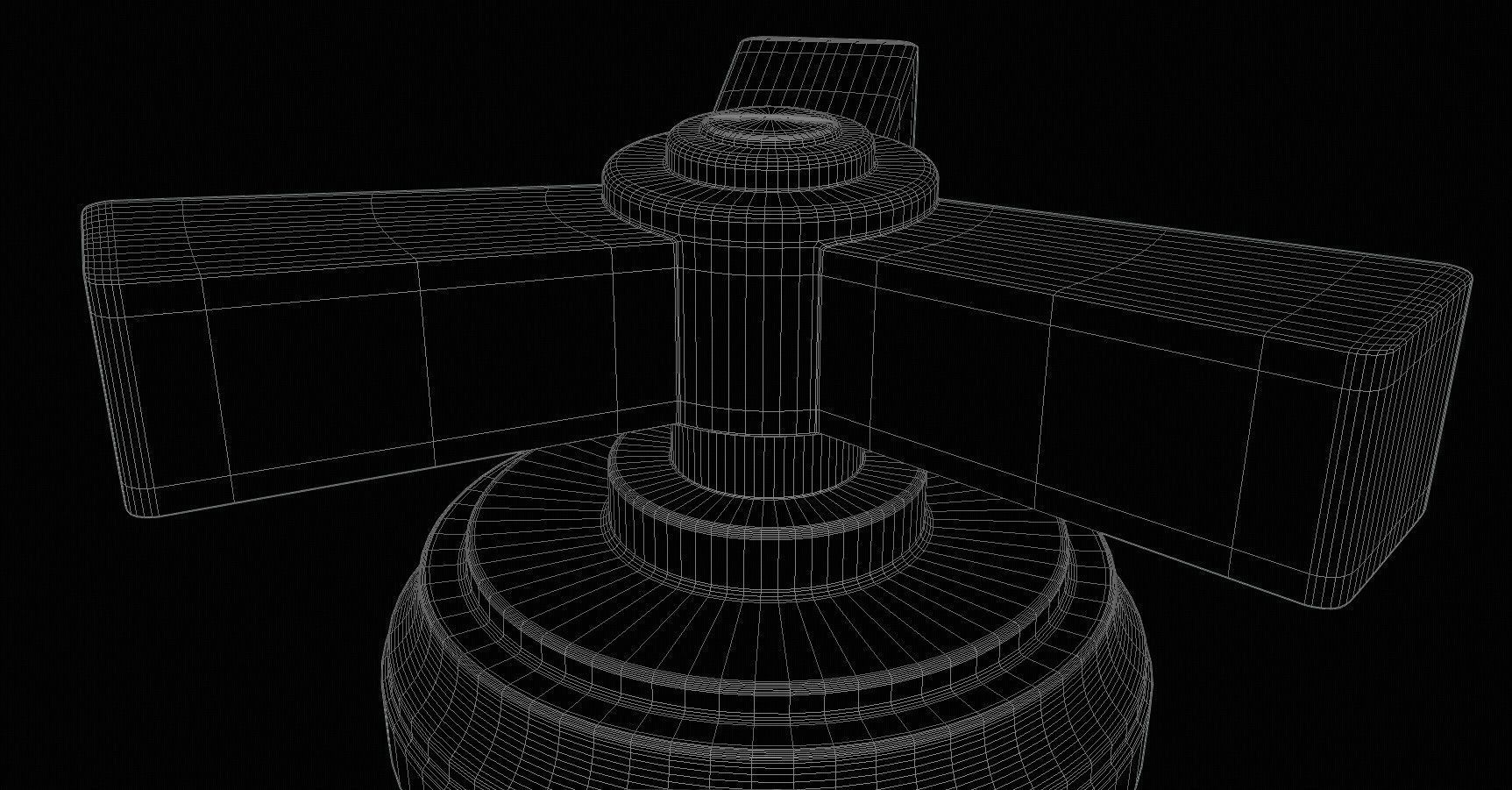 Cross handles 3D model_4