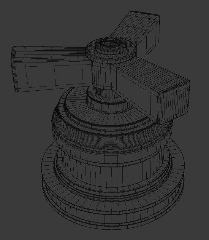 Cross handles 3D model_3