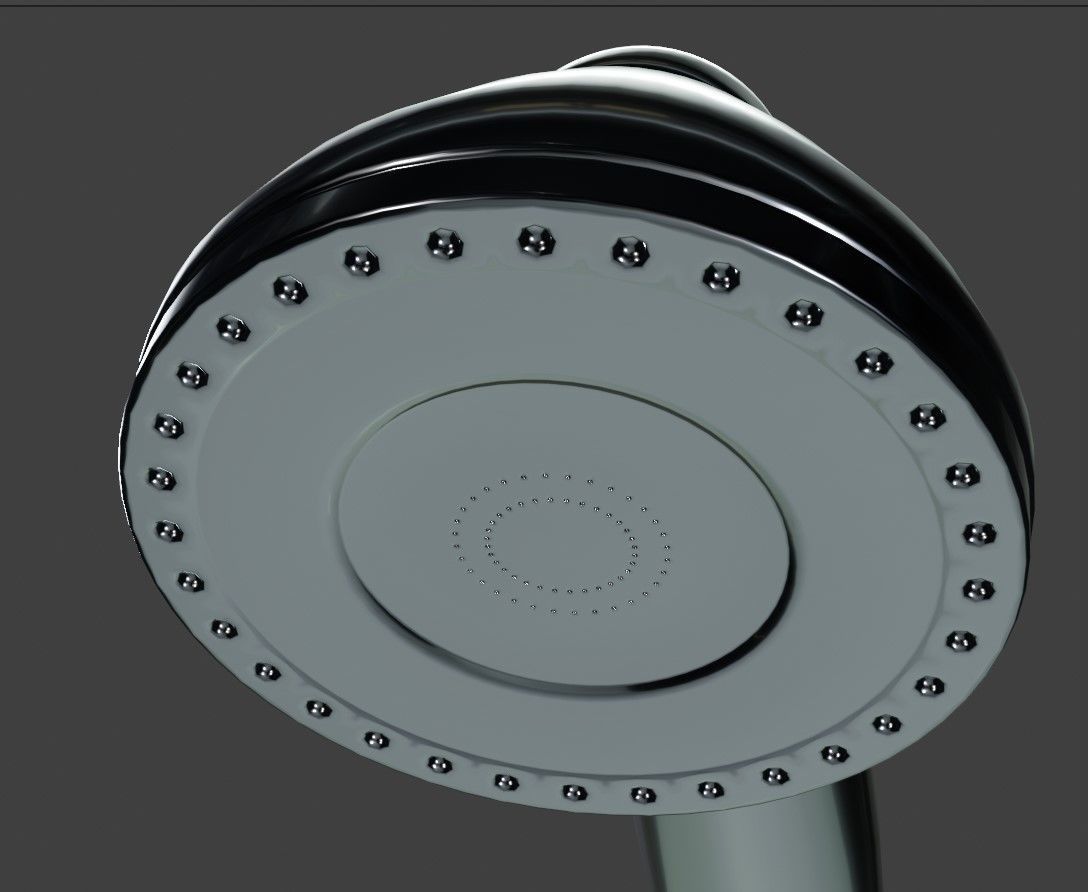 Hand shower 3D model_1