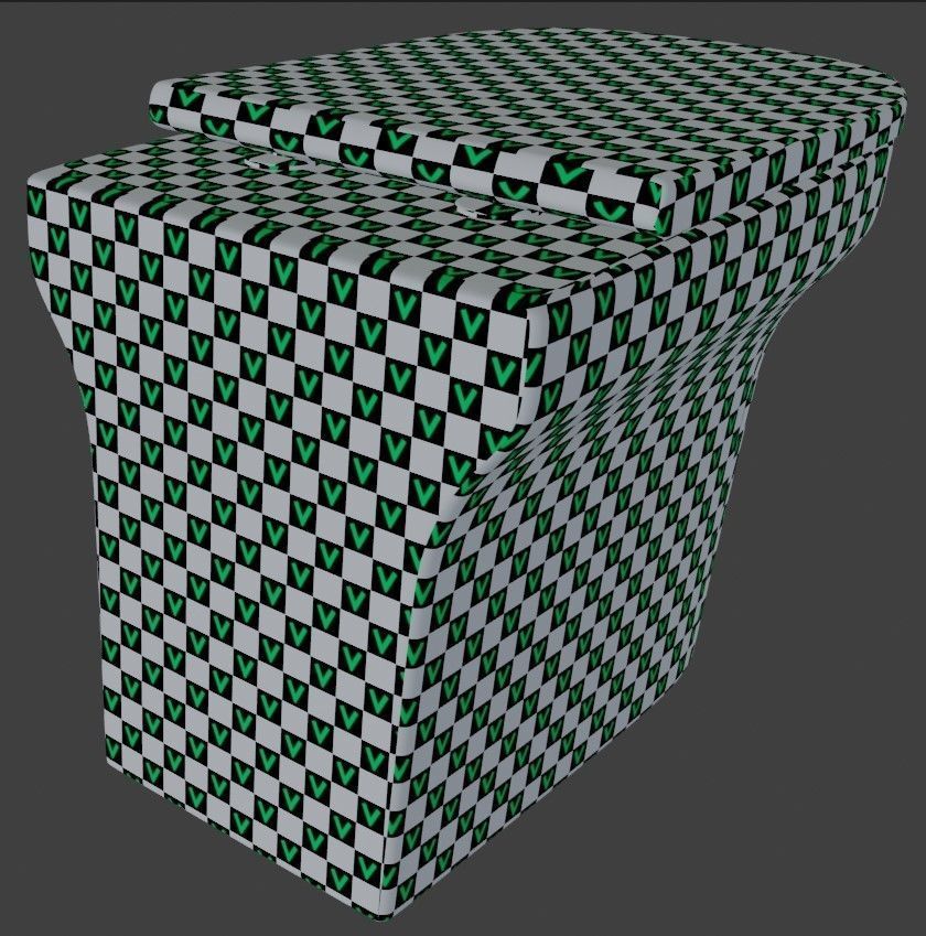 Toilet stainless steel seat 3D model_3