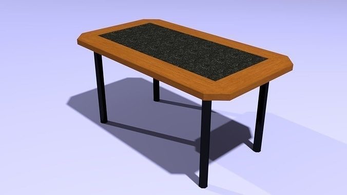 Table - Low Poly school Low-poly 3D model