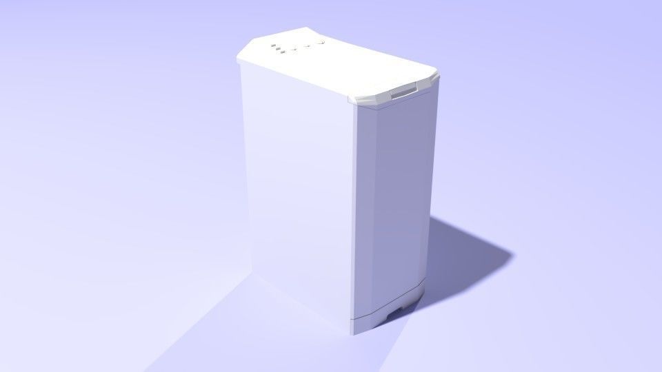 Washing machine - Low Poly Low-poly 3D model_1