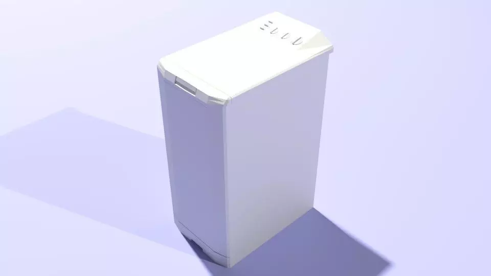 Washing machine - Low Poly Low-poly 3D model_0