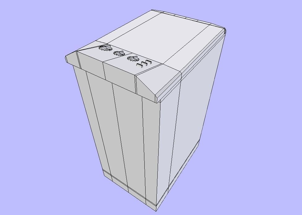 Washing machine - Low Poly Low-poly 3D model_5