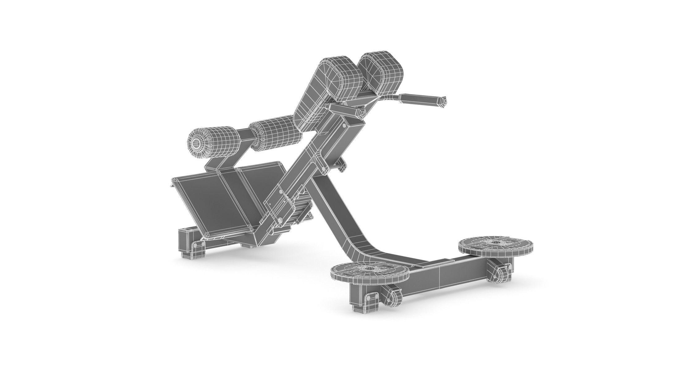 Technogym Pure Lower Back Bench  3D model_6