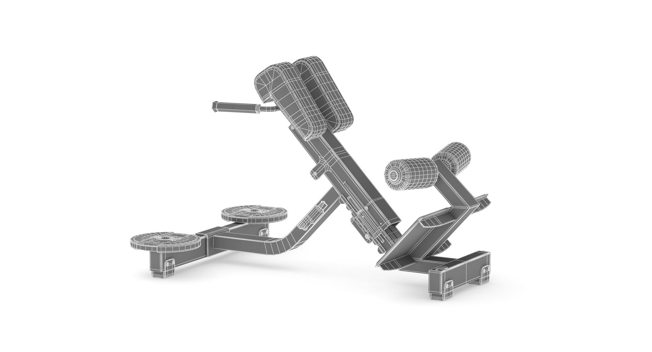 Technogym Pure Lower Back Bench  3D model_5