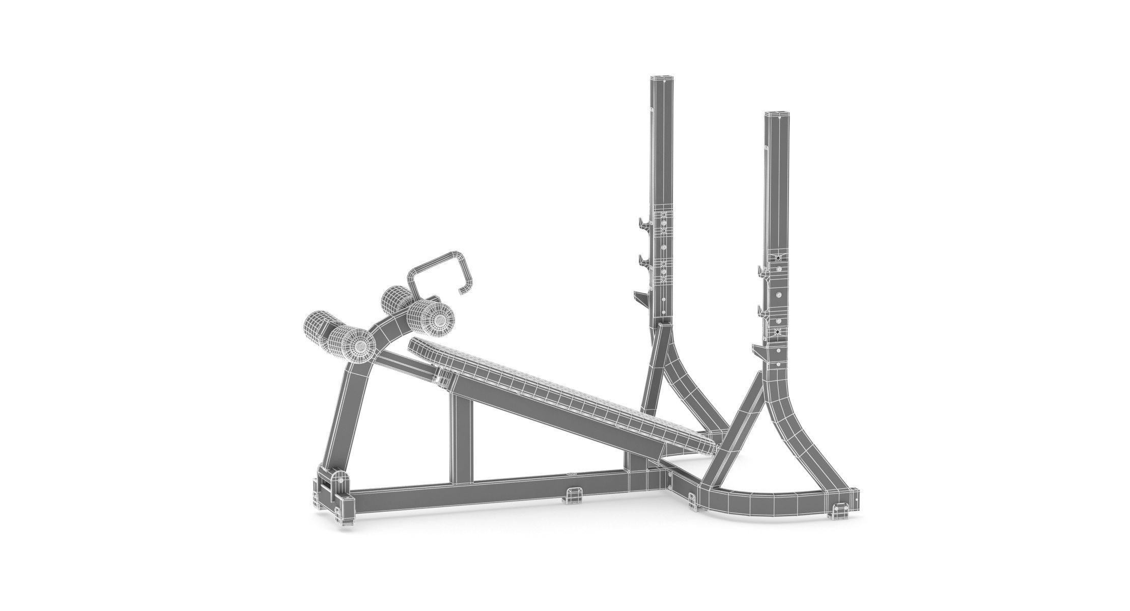 Technogym Pure Olympic Decline Bench 3D model_6