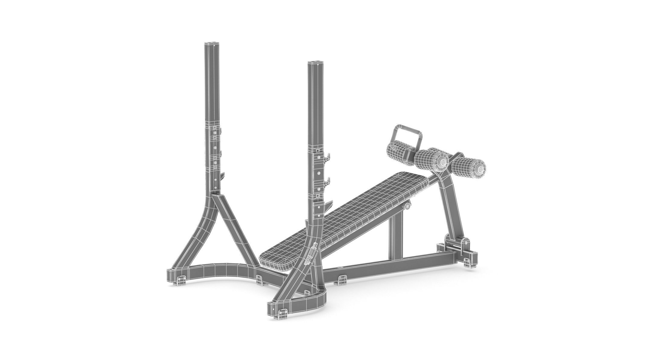 Technogym Pure Olympic Decline Bench 3D model_5