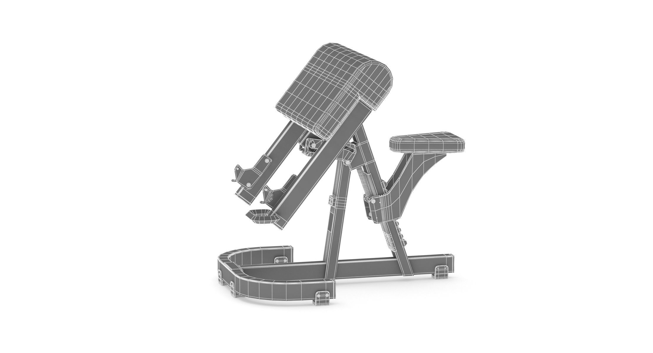 Technogym Pure Scott Bench 3D model_6