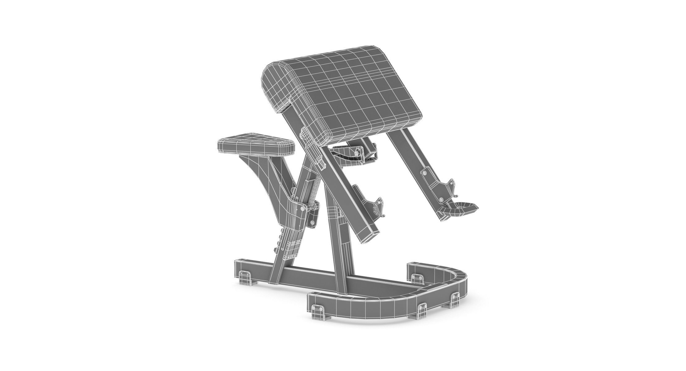 Technogym Pure Scott Bench 3D model_5