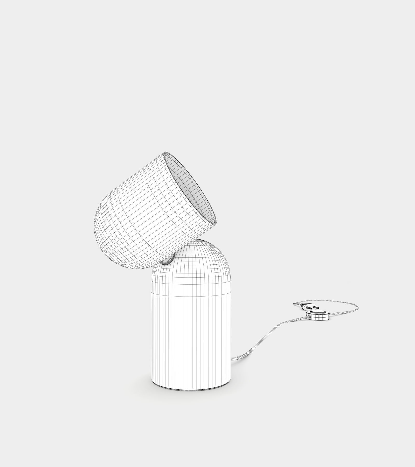 Turning table lamp 3D model_2